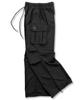 Damiswi Matte Glossy Parachute Cargo Pants_Black