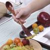 2 In1 Natural Wood Cutlery Dual Head Soup Spoon Fork Dinner Tableware Set Creative New Kitchen Flatware