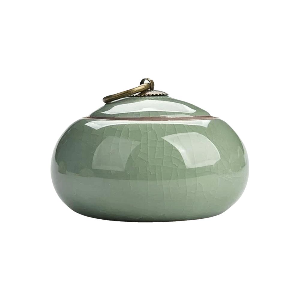 Crackle Glaze Tea Canister Sealed Tea Storage Box Creative Storage Jar  Puer Tea