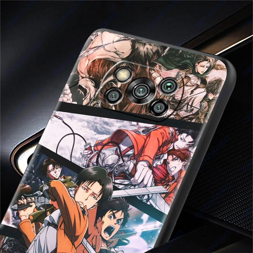 Case For Xiaomi Mi Poco X3 NFC X4 Pro F3 F4 GT M4 M3 F1 C40 11 Lite 11T Soft Silicone Funda Phone Cover Attack On Titan Shell