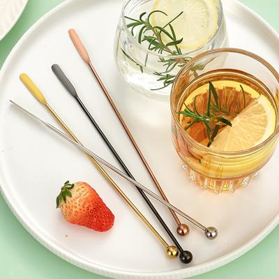 Practical Comfortable Grip Multifunctional Rustproof Coffee Milk Cocktail Wine Mixing Stick Household Supplies Mixing Stick