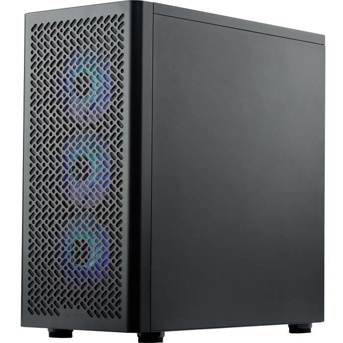 Boitier PC - COOLER MASTER - Elite 502 - Moyen tour ATX/E-ATX - Panneau en verre trempé - 3 ventilateurs ARGB