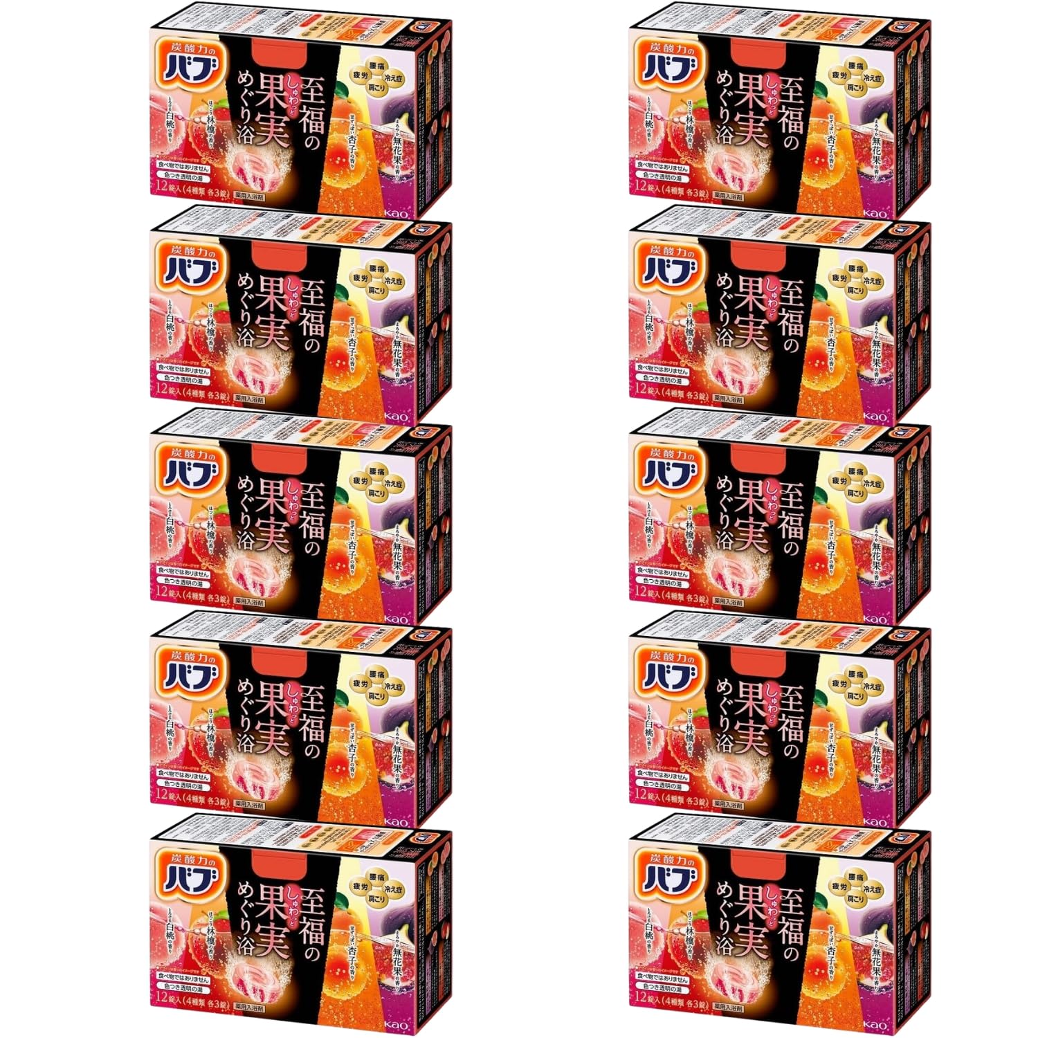 

Kao Bab Blissful Fruit Meguri Bath 12 таблеток набор из 10 штук 8LINK