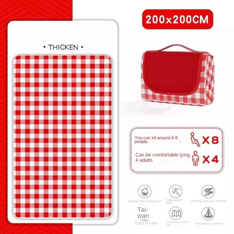 

Портативный коврик для кемпинга, одеяло для пикника, аксессуары для кемпинга на открытом воздухе, утолщенный, водонепроницаемый и влагостойкий, коврик для походов, путешествий, травы