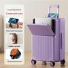 28-Zoll Handgepäck-Koffer für Damen mit Frontöffnung, Großes Fassungsvermögen, Langlebiger Trolley-Koffer mit Universalrädern