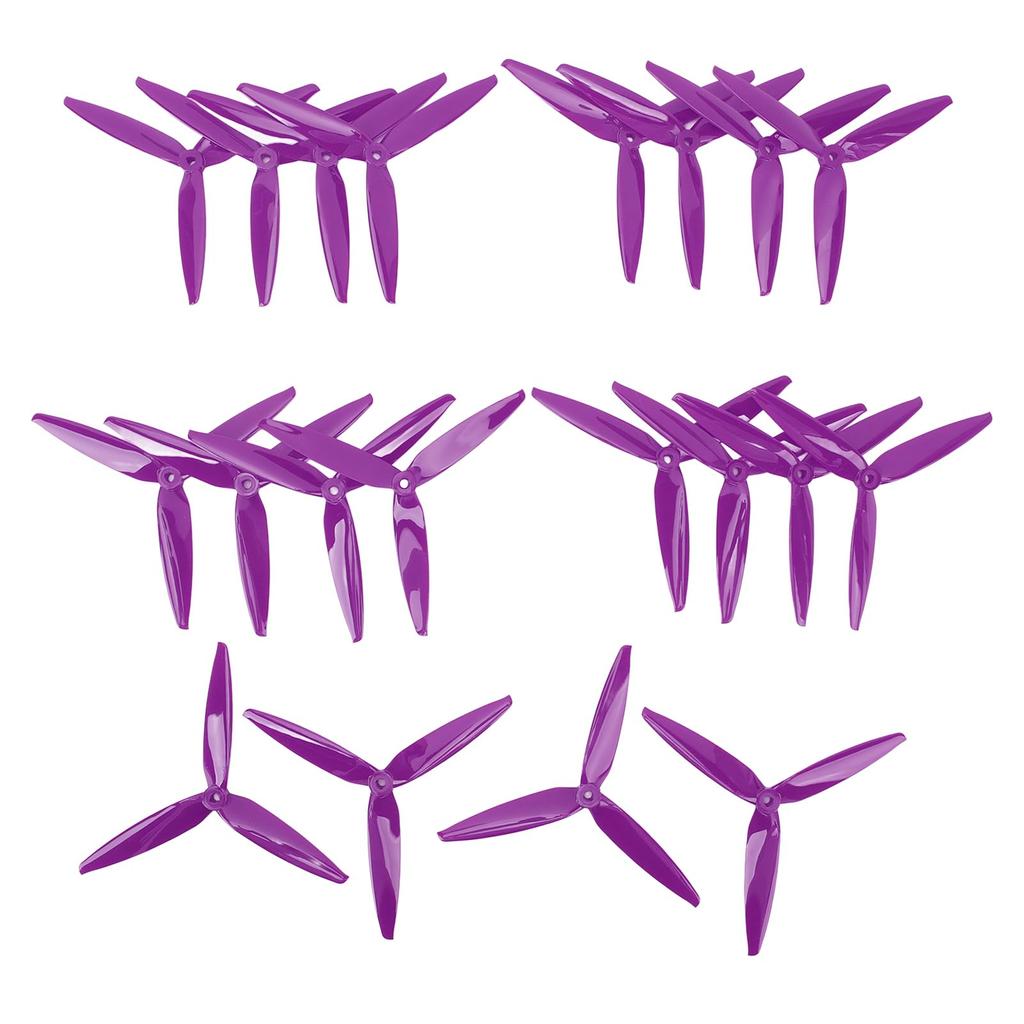 10 Pairs 7040 3 Blade Propeller Durable Polycarbonate Lightweight Replacement Tri Blade Propeller for 7inch 8inch FPV