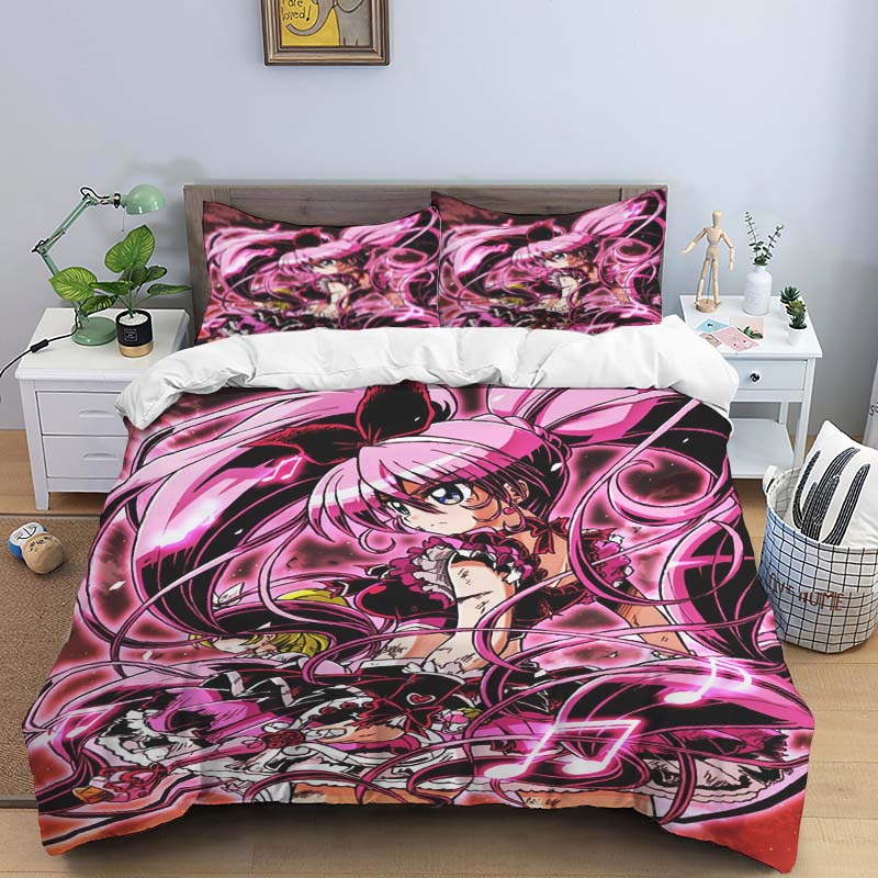 The Three-piece Pretty Cure Bedding Set—which Includes A Duvet Cover and Two Pillowcases—is The Perfect Holiday Choice.
