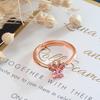 Ring Cats Paw Design Adjustable Alloy Women Round Opening Ring for Party