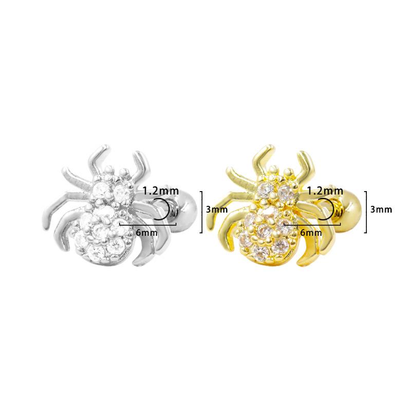 Gaibei 3D Butterfly and Spider Ear Bone Stud Jewelry