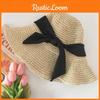 Cute And Lovely Straw Hat With Butterfly Knot For Women Ideal For Sun Protection And Outings