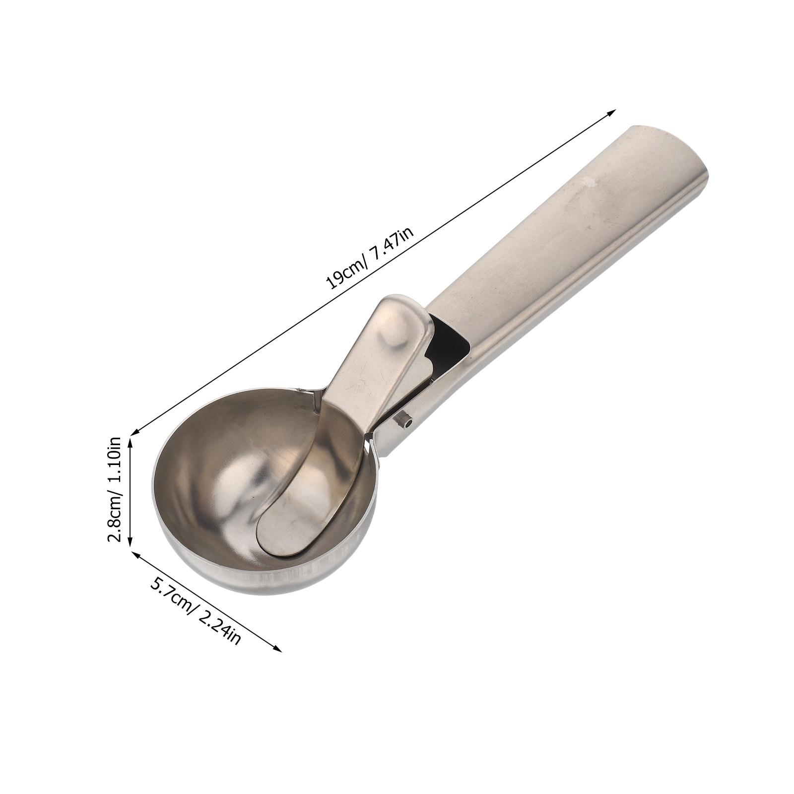 

Heavy Duty Stainless Steel Ice Cream Scoop Ball Maker for Gelato Dessert Watermelon Melon Fruit Serving Kitchen Catering Buffet серебряный