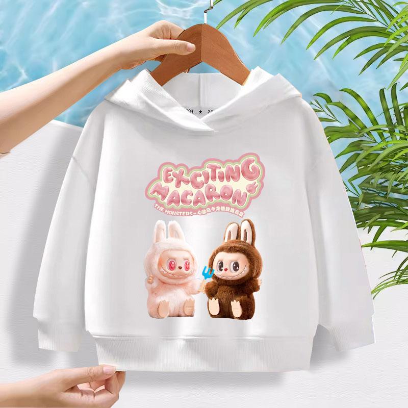 Labubu Children's  hoodies casual daily long sleeves girls boys cute cartoon prints 100-160cm