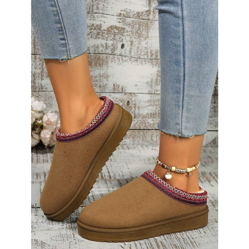 New Autumn/Winter Lace-Up Ethnic-Style Fashion Snow Boots Plus Size Women's Shoes Thickened Cotton-Lined Boots