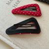 Fabric Polka Dot Hair Clips Triangular Broken Clips Cute BB Clips