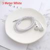 1Pcs 2m/3m Cable Length Wired Headset Monitoring Recording Black White Bass Earplugs Anchor 3.5mm Computer Game Live Headphone