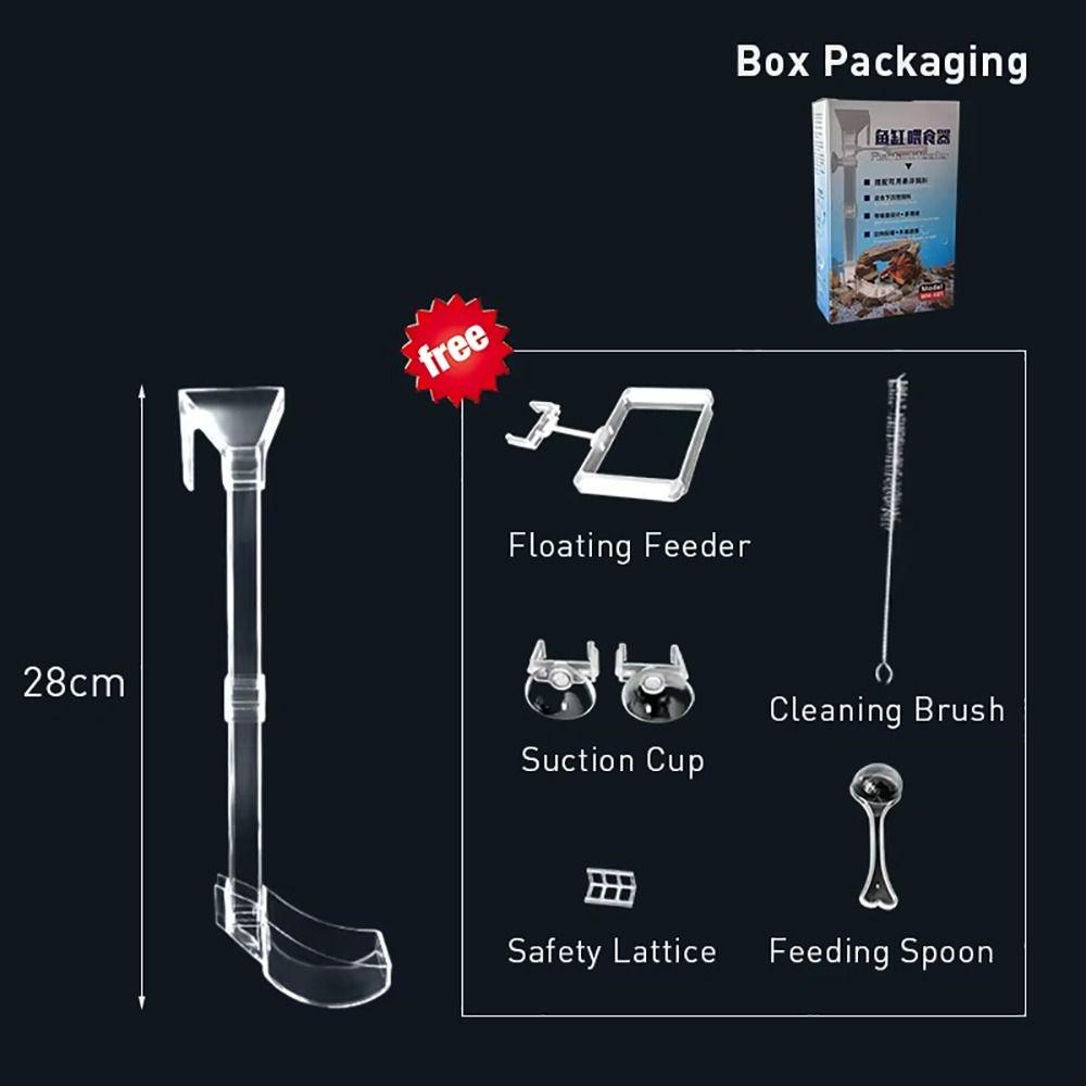 1Pcs Transparent Aquarium Feeder Feeding Accessories Tools Fish Shrimp Feeder