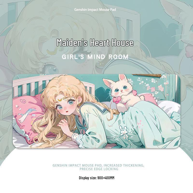 Sailor Moon XL Mouse Pad: Cute, High-Value Office Keyboard Mat Featuring Anime Girls