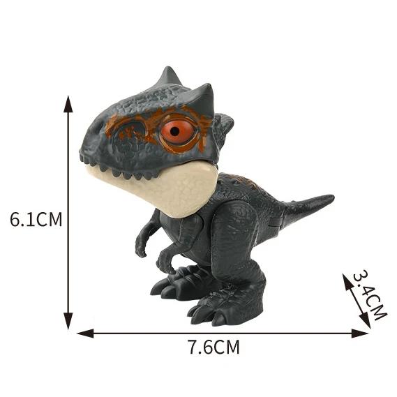 Jurassic Finger Dinosaur  Tyrannosaurus Model Toys For Kids Finger Biting Dinosaurs Movable Joints Dinosaur Toy For Boy Gift