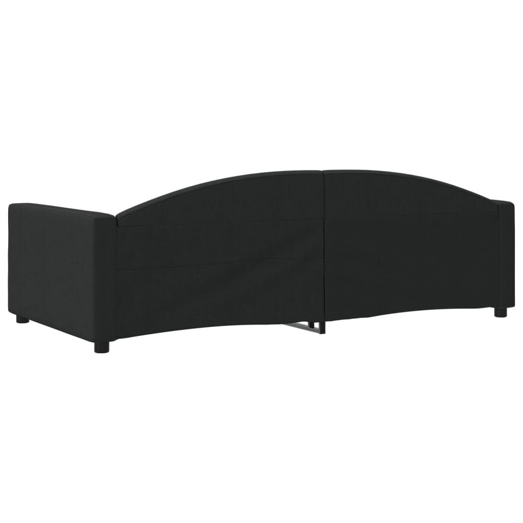Daybed Black 100x200 Cm Fabric