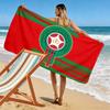 Morocco National Football Team Print Beach Towel, Large Soft Quick Dry Towel for Beach Camping Swimming
