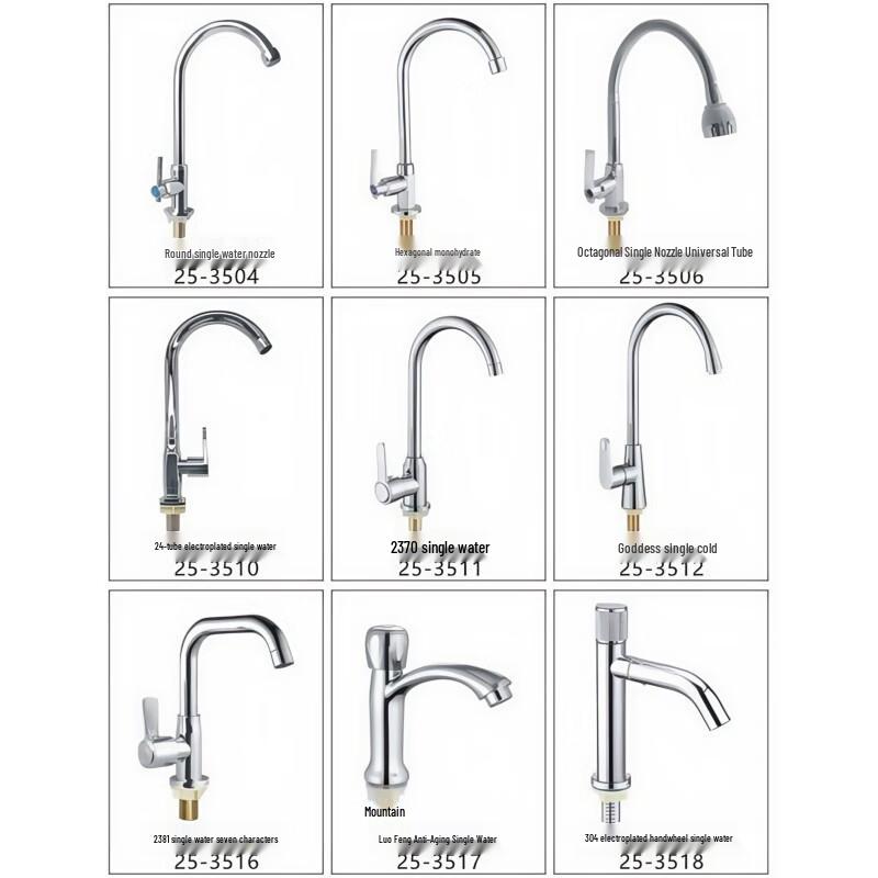 Rubinetto Monocomando Acqua Fredda in Acciaio Inossidabile Minxi