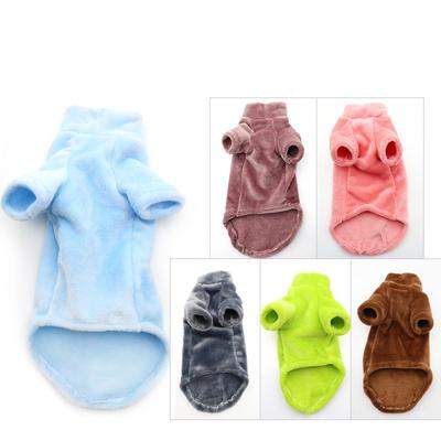 Oblečení pro bezsrstou kočku plemene Sphynx Wen Zimní zateplený fleece s vysokým límcem