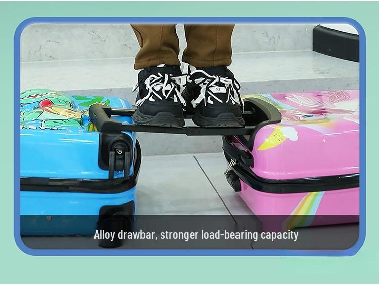 Children's Cartoon Trolley Suitcase with Universal Wheels - Ideal for Boys and Girls