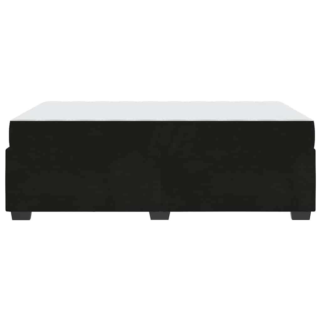 Bed Frame with Mattress Black 120 x 190 cm Fabric