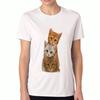Stacking Cats Unisex's Cotton T Shirt, Premium Cotton Quality Print,Durable,Casual Fashion,Cute Kitten Cats Illustration Tee,Adorable Pet Lover Top,Me