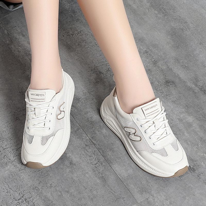 Casual Comfortable Shoes For Women In Summer New White Shoes For Women Lightweight Soft Sole Mesh Breathable Sneakers For Women