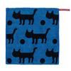 Nishikawa Atsuko Matano Wash Towel 34x35cm Soft To the Fluffy Finish with Untwisted MT3657 Silhouette Made In Blue TT33900631 Washable, Touch, 100%