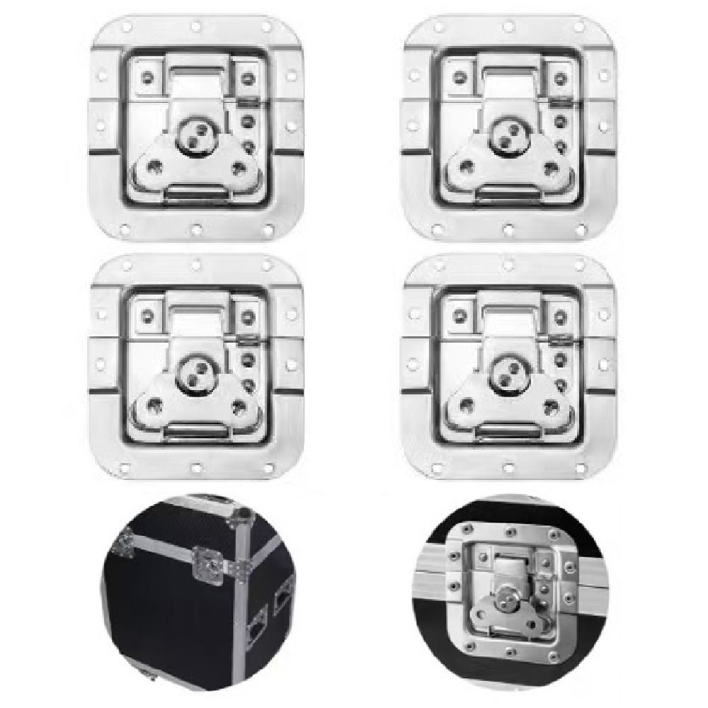 4Pcs Spring Loaded Flight Case Lock Security Lock Cabinet Zinc Zinc Alloy Pull Handle  Luggage
