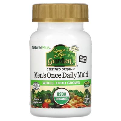 NaturesPlus, Source of Life Garden, Once Daily Multi for Men, 30 Veggie Tablets