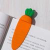 Decorative Bookmarks Carrot Page Markers Silicone Bookmarks Simple Book Markers Creative Bookmarks for Reading