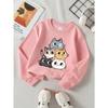 Kids Sweatshirt Casual Sweatshirt Printed Round Neck Pullover, Featuring Animal Prints, Autumn and Winter ,Comfortable Warm Fashion Printed Top