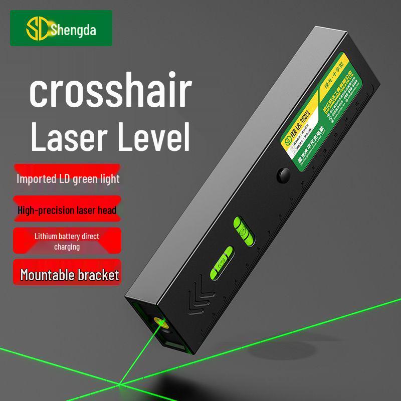 High-Precision Green Cross Line Laser Level with Strong Magnetic Positioning