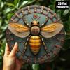 Vintage Honey Bee Metal Sign 8x8 Rustic Tin Wall Plaque for Kitchen Bar Cafe Home Decor