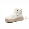 Warm Fleece Lined Thick Bottom Snow Boots Women's Winter Shoes Boots Comfortable Casual Round Toe