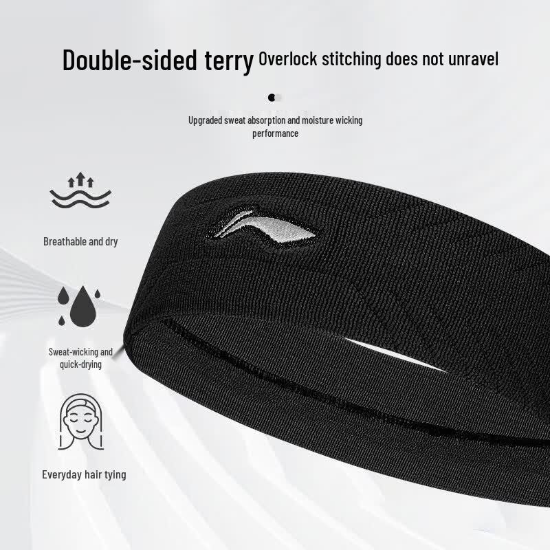 LI-NING Sweat-Absorbing Sports Headband