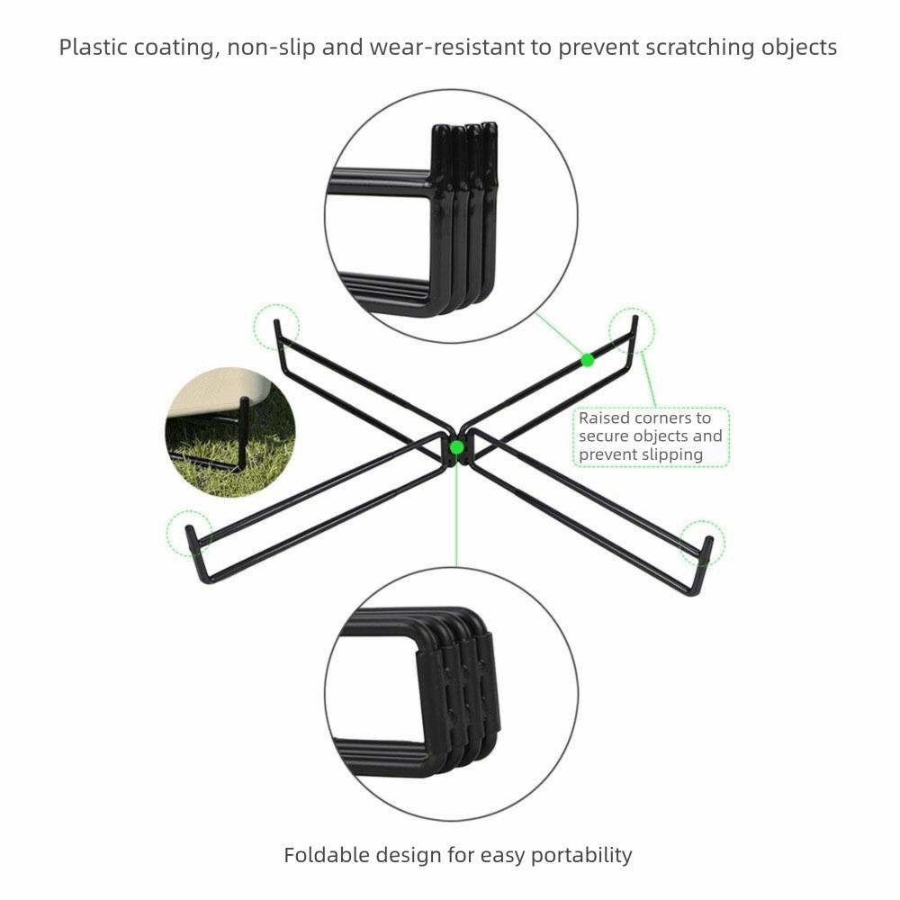 Foldable Camping Folding Storage Rack Light Weight Portable Cooler Stand  Outdoor Hiking