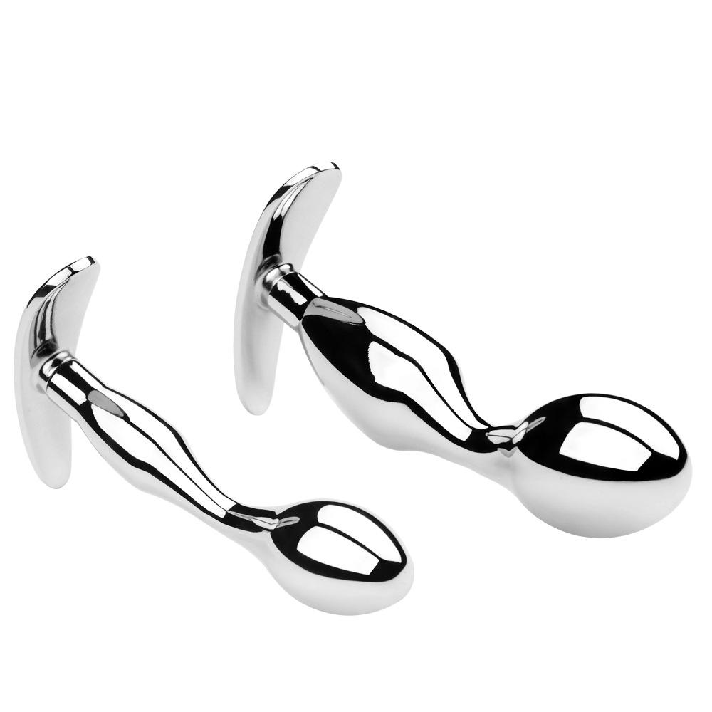Polished Stainless Steel Plug G-Spot Massage Metal Balls Sensual Toy for Men Women