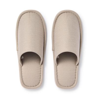 MUJI Washable Size M 84770258 Slippers, (Sizes 23.5-25cm), Beige,