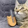 Cat Whisker Vase Fridge Magnet Wooden Refrigerator Magnet with Glass Tube Magnetic Pet Whisker Collector Container Vase Refrigerator Accessories