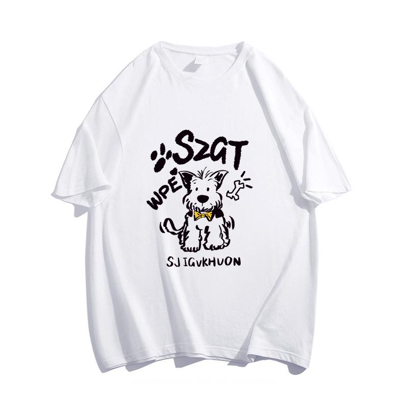 Summer Fashion O Neck Printing Loose Casual T-shirt Women Harajuku Vintage Short Sleeve Cotton Pullover Tee