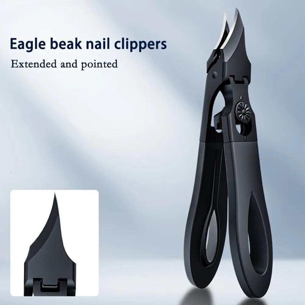 Professional Slanted Nail Clippers Super Sharp Stainless Steel Wide Opening Anti-Splash Toenail Clipper for Nails Manicure Tool