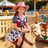 Costume da Cowboy Western per Bambini Set di Abbigliamento da Cowboy per Halloween per Feste, Spettacoli e Cosplay