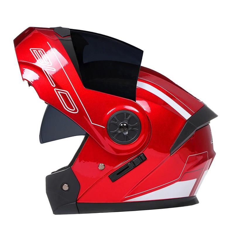 BLD Factory-direct Electric Motorcycle Helmets With Dual Lenses Removable Detachable Cycling Men Women