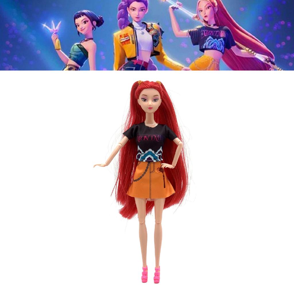 Non-Toxic New 11In Kpop Demon Hunters Action Figure K-Pop Demon Slayer Vinyl Doll Rumi Zoey Mira Character Vinyl Figurine Fan Club Gifts