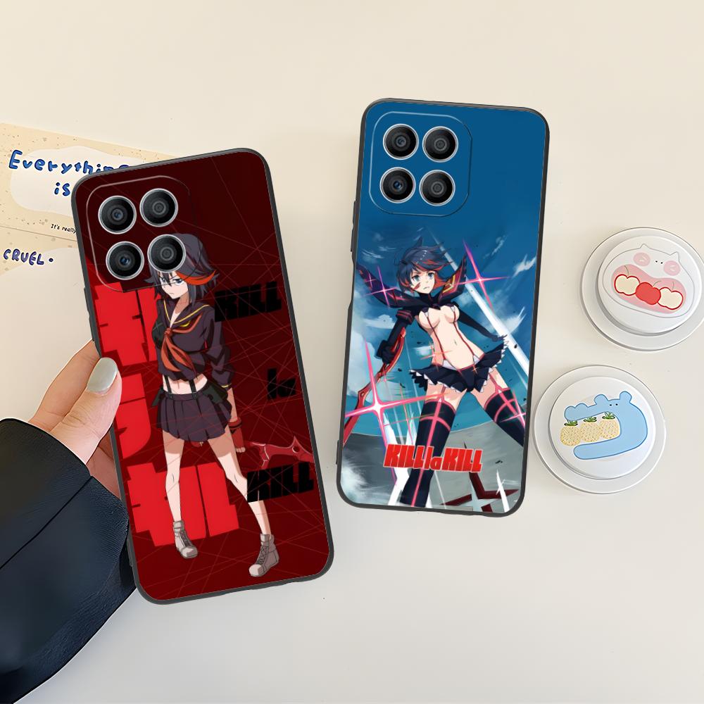 La Kill Ryuko Matoi Phone Case for Honor 90 80 70 60 50 30 20 10 9 8 7 Pro S SE Lite 5G Black Smartphone Cellphones Cover