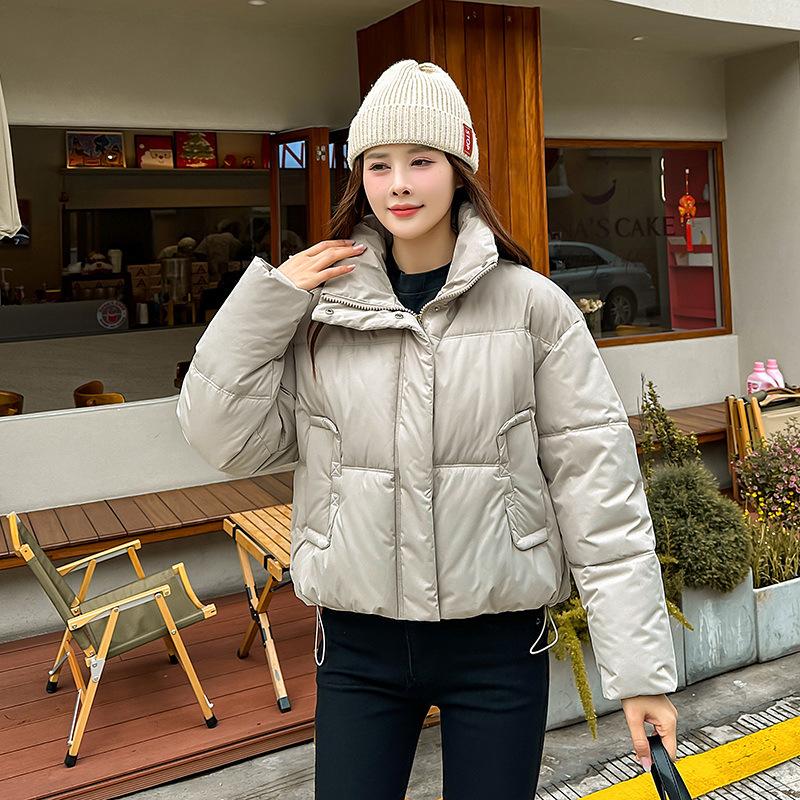 Down and Padded Jacket Women's New 2025 Short Slimming Cotton Jacket Women's Small Padded Jacket Thick Jacket
